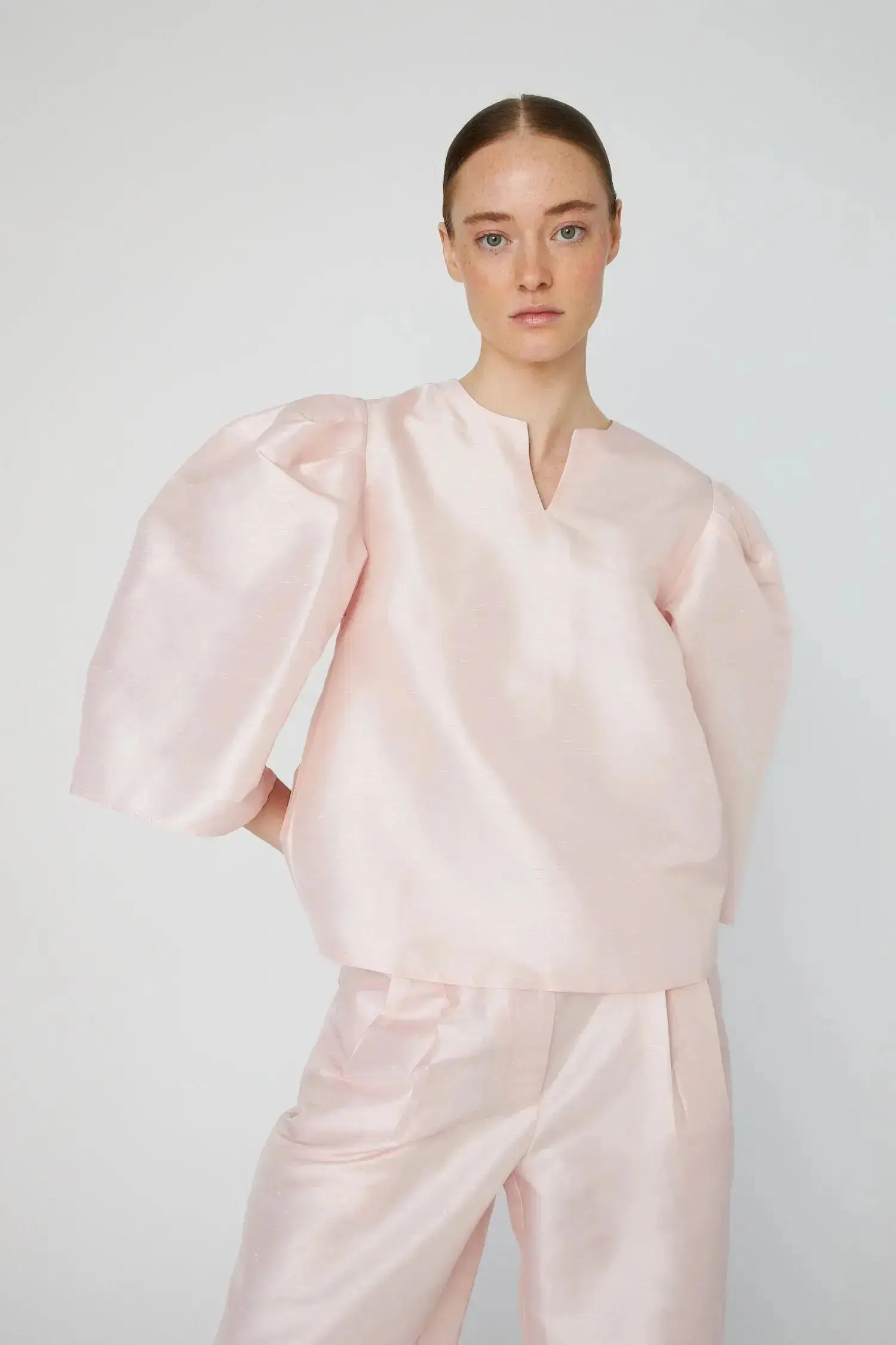 Crisp Blouse - Pale Pink - Image 3
