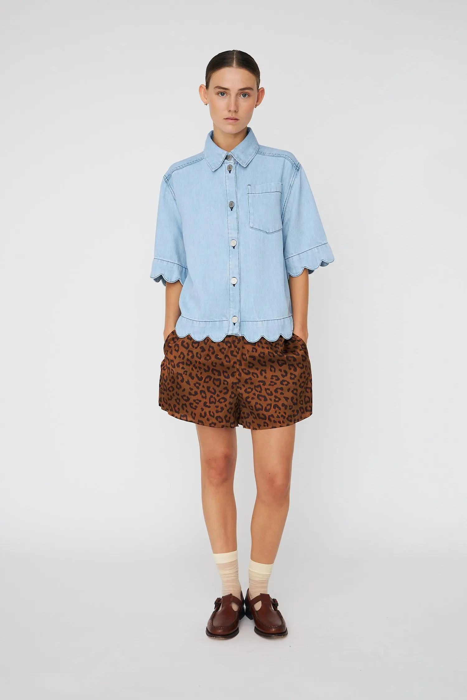Soft Denim Shirt - Light Blue