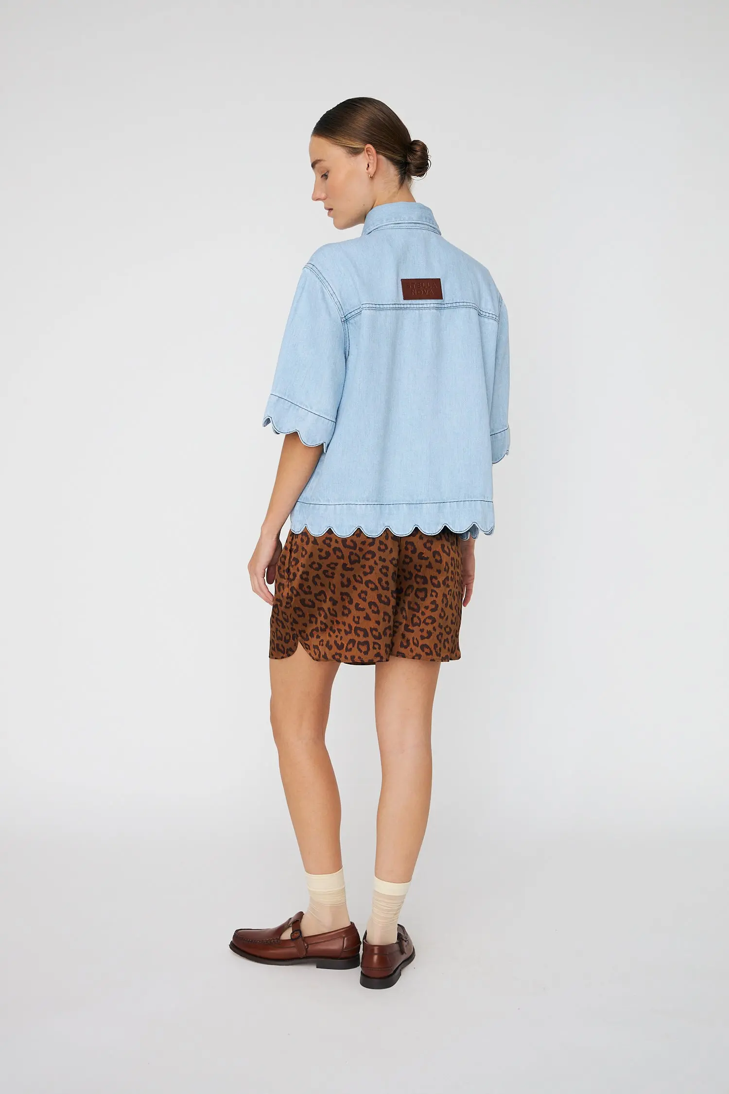Soft Denim Shirt - Light Blue - Image 3